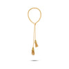 Tesoro Collection 18K Gold Lariat Tassle Rope Necklace