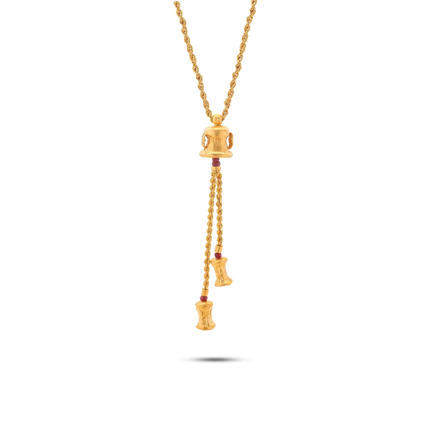 Tesoro Collection 18K Gold & Ruby Bell Nã©Gligã©E Necklace - Nado's Jewellery