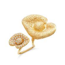  Diamanti Collection 18K Gold & Diamonds Disconnected Leaves Ring